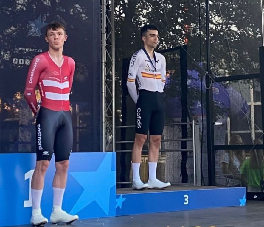 El Pelotón Mario Anguela (El Bicho - Prime Numbers), medalla de bronce en eliminación en el Campeonato Europeo sub-23