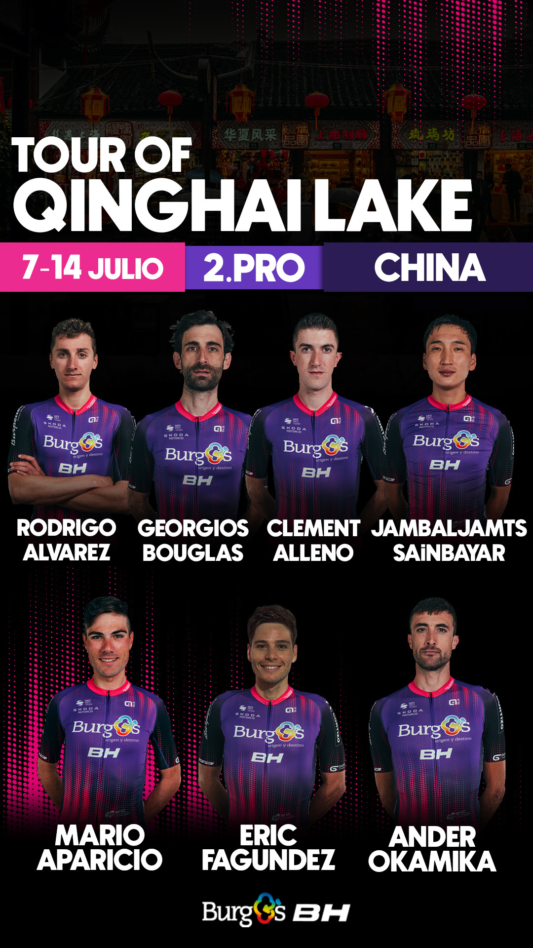 El Burgos BH busca la revancha en el Tour del Lago Qinghai