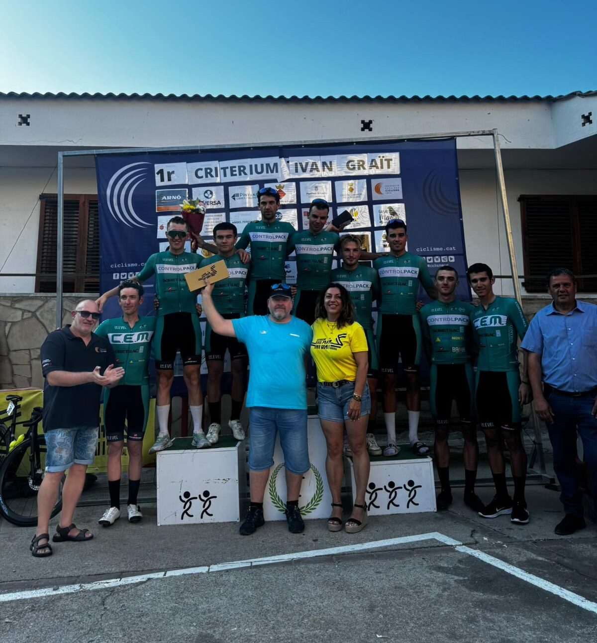 Victoria por equipos y tercera posición con Arnau Solé para el Controlpack en el Critèrium Iván Graït