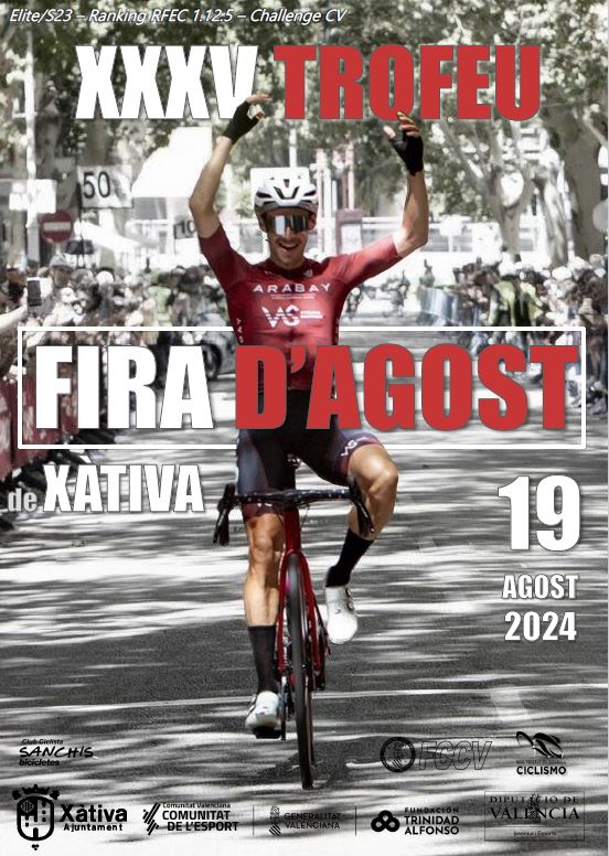Cartel del Trofeu Fira D'Agost de Xàtiva 2024