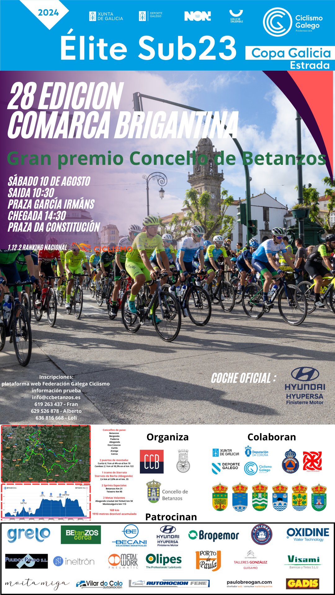 Cartel de la 28ª Vuelta a la Comarca Brigantina 2024