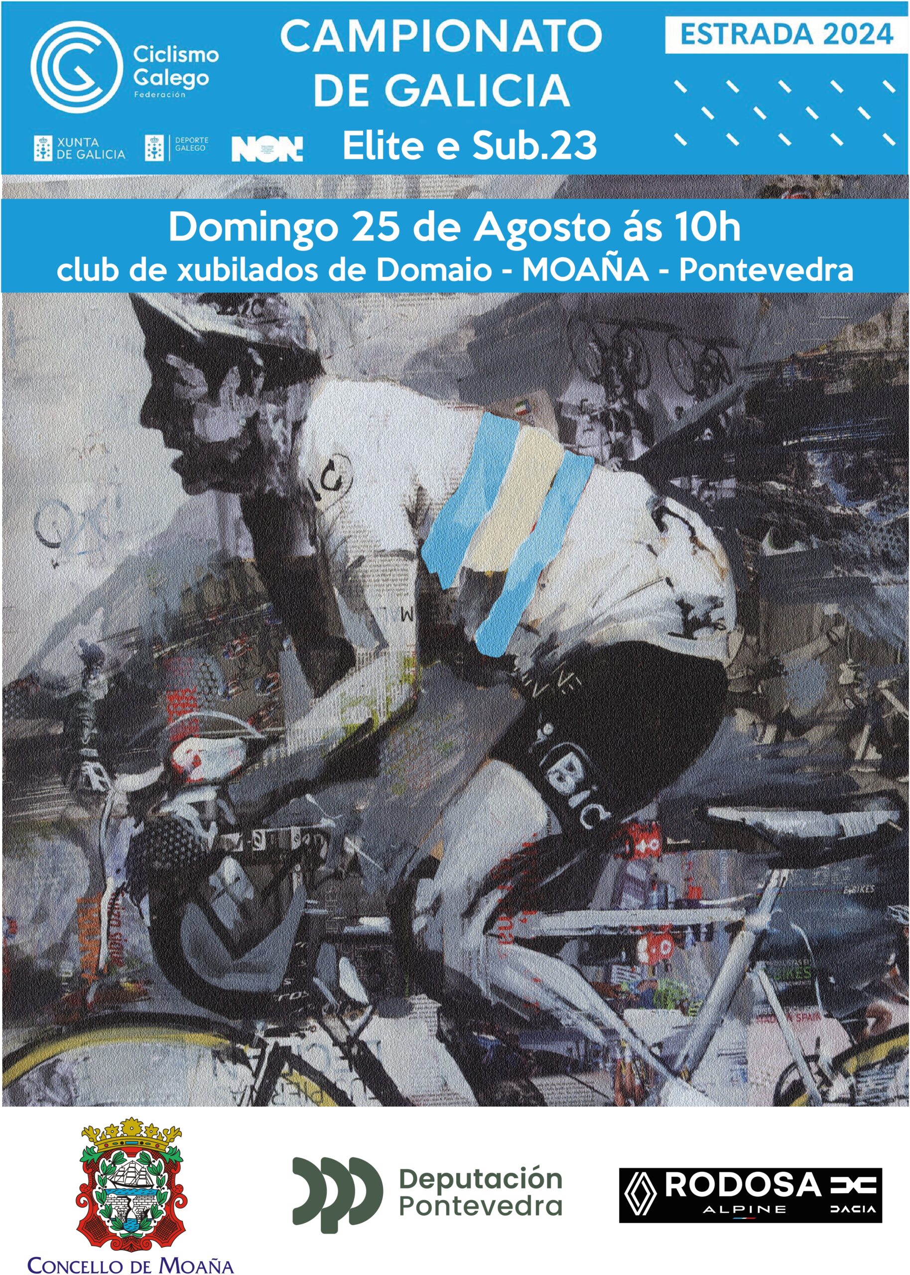 Cartel de la Domaio Heroica-Desafío Delio Fernández 2024 - Campeonato de Galicia élite y sub-23