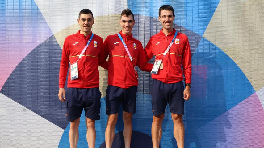Juan Ayuso Alex Aranburu Oier Lazkano RFEC JJOO París 2024