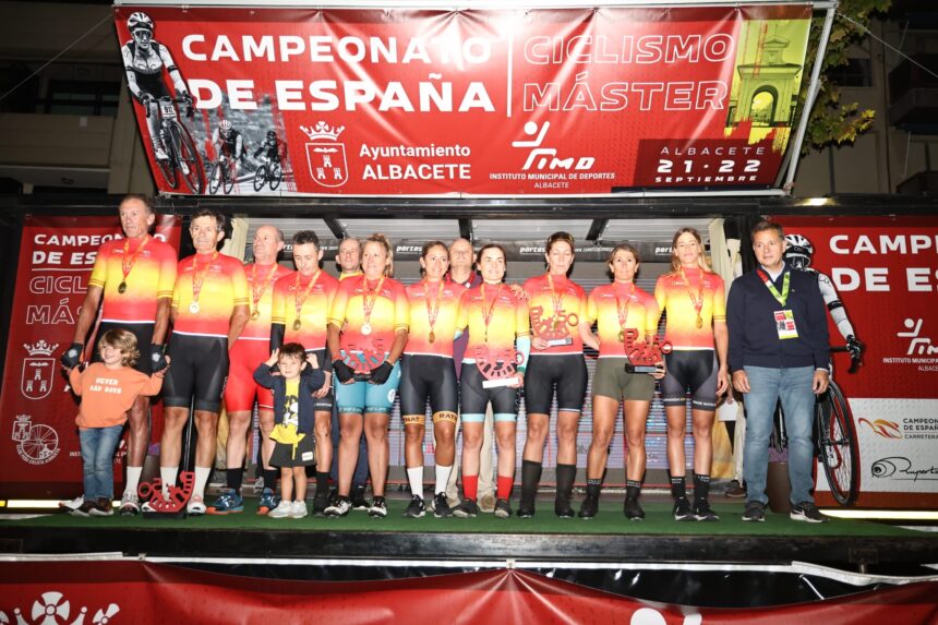 El Pelotón Albacete encumbra a los Campeones de España máster en una espectacular jornada de ciclismo Campeonato de España Máster Albacete