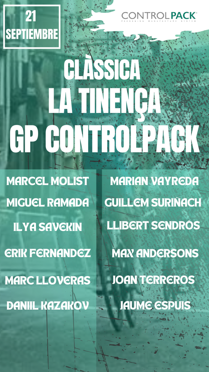 El Pelotón El Controlpack buscará brillar en casa en la Clàssica La Tinença y La Sénia El Controlpack buscará brillar en casa en la Clàssica La Tinença y La Sénia