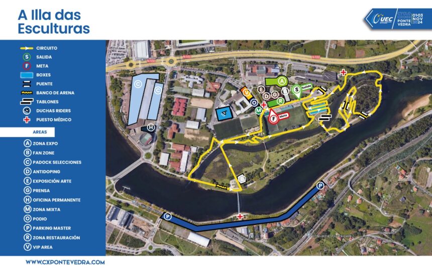 Mapa Campeonato Europa CX Pontevedra