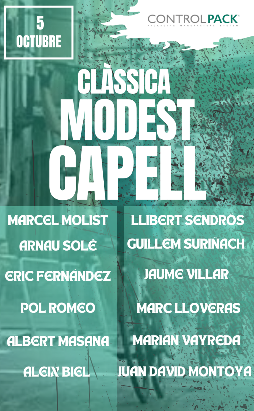 El Pelotón El Controlpack buscará despedir la temporada con victoria en la Clàssica Modest Capell