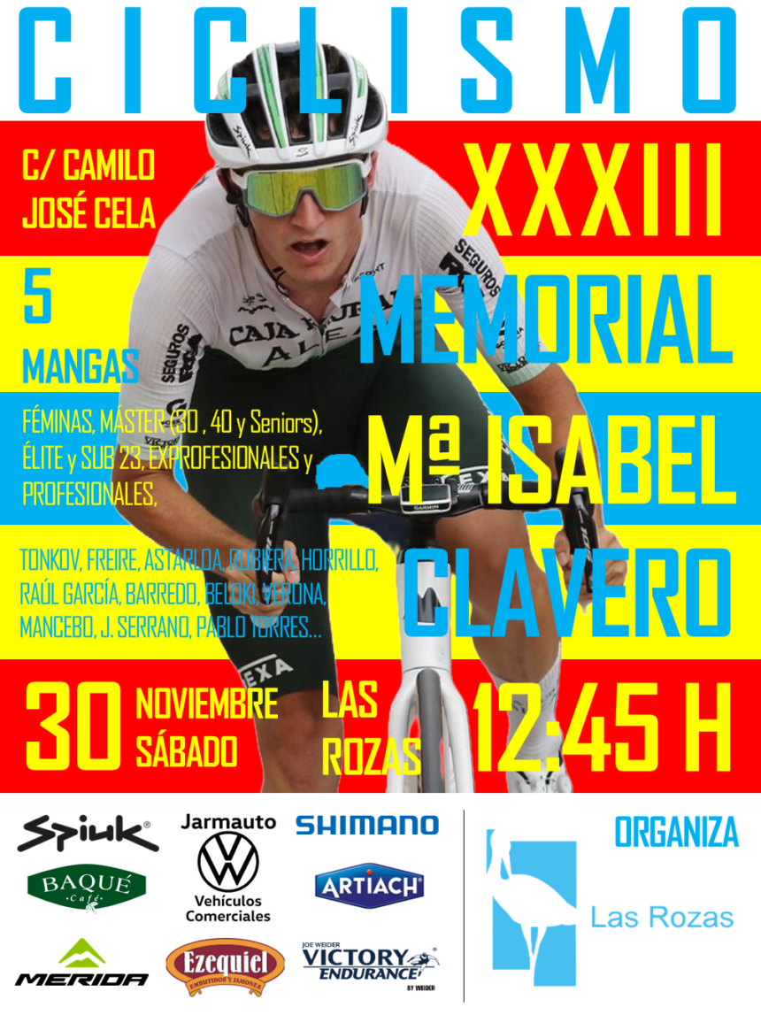 El Pelotón El Memorial Isabel Clavero 2024 se disputa el 30 de noviembre Memorial Isabel Clavero 2024