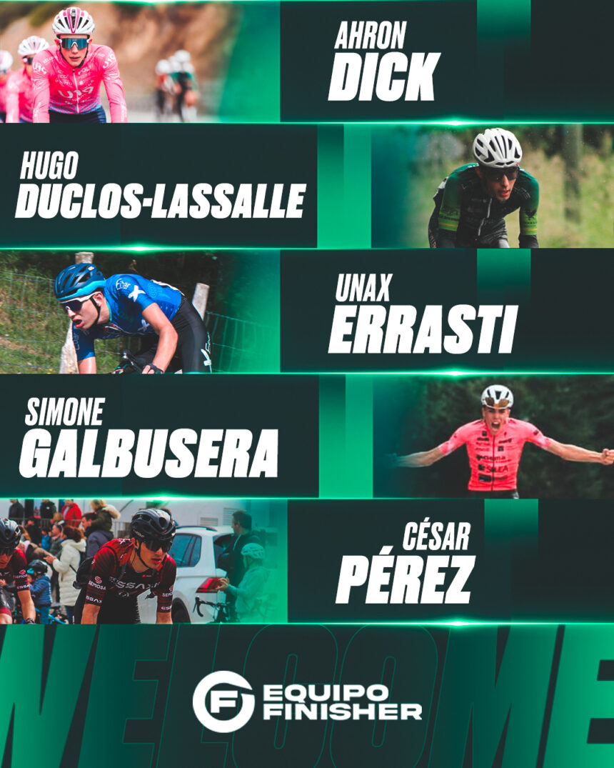 El Pelotón El Equipo Finisher incorpora cinco ciclistas más para 2025 Equipo Finisher César Pérez