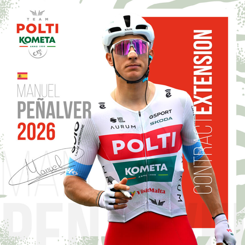 El Pelotón Manuel Peñalver, dos años más de velocidad para el Team Polti Kometa Team Polti Kometa Manuel Peñalver