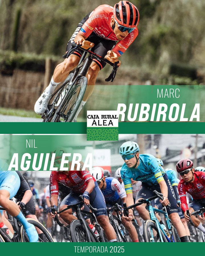 El Pelotón Marc Rubirola y Nil Aguilera se unen al Caja Rural-Alea para 2025 Marc Rubirola Nil Aguilera Caja Rural ALEA