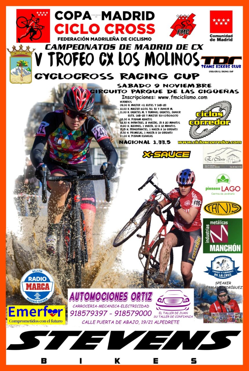El Pelotón PREVIA | Los Molinos acoge mañana sábado los Campeonatos de Madrid de ciclocrós los-molinos