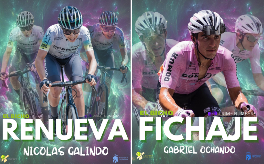 El Pelotón Gabriel Ochando recala en las filas de El Bicho - Prime Numbers, que también renueva a Nico Galindo renovaciones bicho