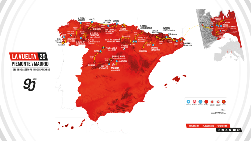 El Pelotón La Vuelta 2025 presenta su recorrido: de Piemonte a Madrid La Vuelta 2025