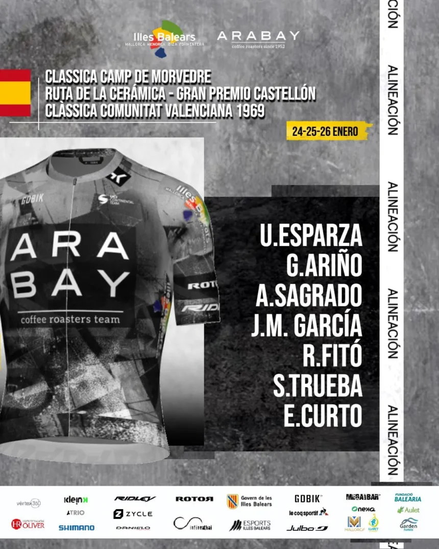 El Pelotón Illes Balears - Arabay arranca su temporada 2025 en el tríptico valenciano Illes Balears - Arabay arranca su temporada 2025 en el tríptico valenciano