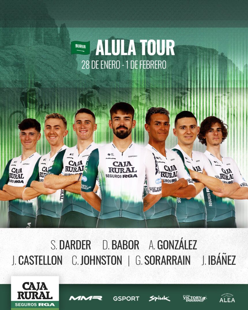 El Pelotón Triple frente en AlUla Tour, Challenge de Mallorca y el Gran Premio La Marsellesa para el Caja Rural ALEA Caja Rural Seguros RGA AlUla Tour