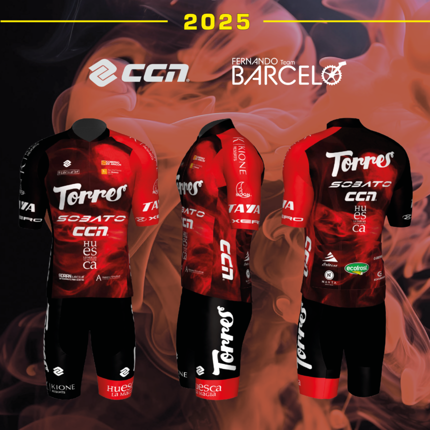 El Pelotón Torres Sobato desvela su equipación 2025 Torres Sobato CCN