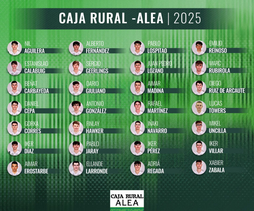 El Pelotón Caja Rural ALEA confirma su plantilla sub-23 para 2025 Caja Rural ALEA 2025