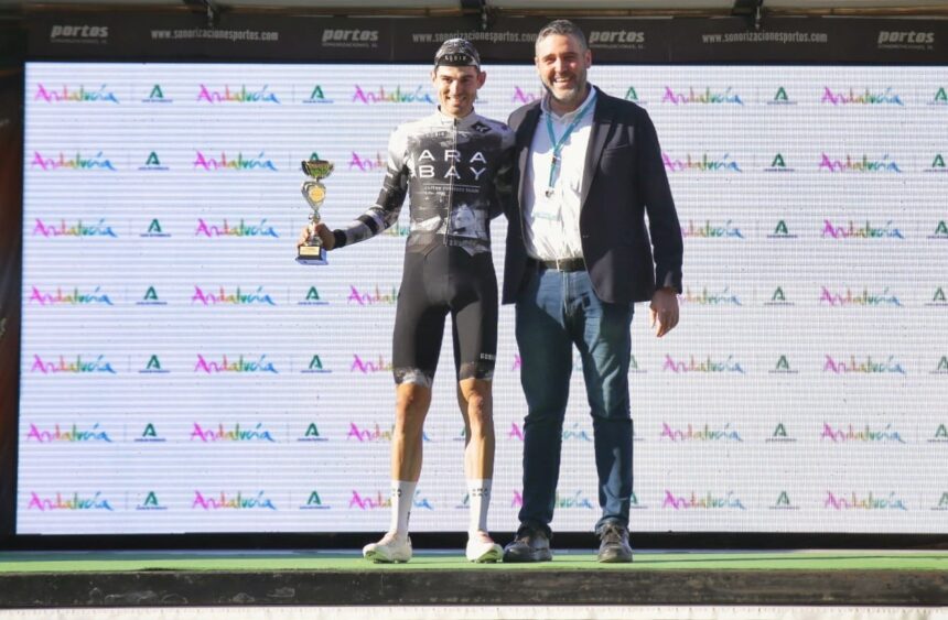Joan Albert Riera, vencedor de los Sprints Intermedios de la Clásica de Almería 2025 | Foto: Clásica de Almería