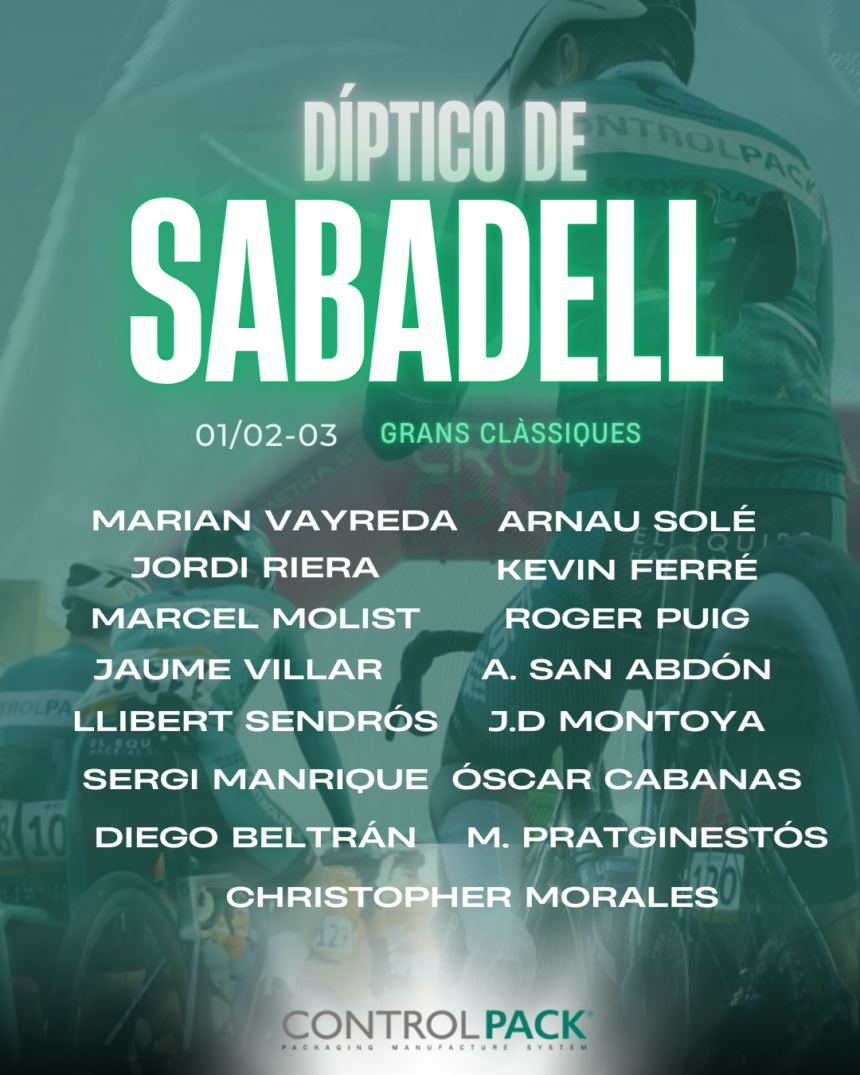 El Pelotón El Controlpack, con hambre para el estreno de les Grans Clàssiques en Sabadell Guadiana Controlpack