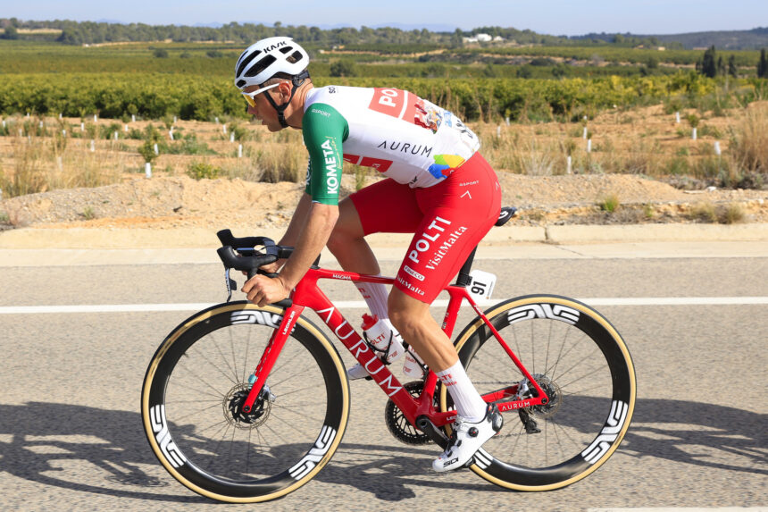 El Pelotón Lonardi (Polti VisitMalta), tercero en la etapa inicial de O Gran Camiño Mirco Maestri Team Polti VisitMalta