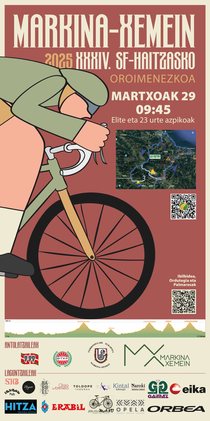 El Pelotón PREVIA | Fin de semana grande del Torneo Euskaldun empezando por Markina-Xemein Cartel de la prueba de Markina-Xemein 2025