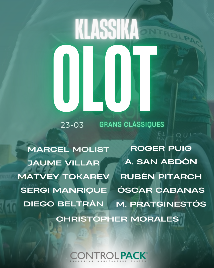 El Pelotón El Controlpack, con ambición a por la Klassika Olot - Trofeu Festes del Tura Olot Controlpack