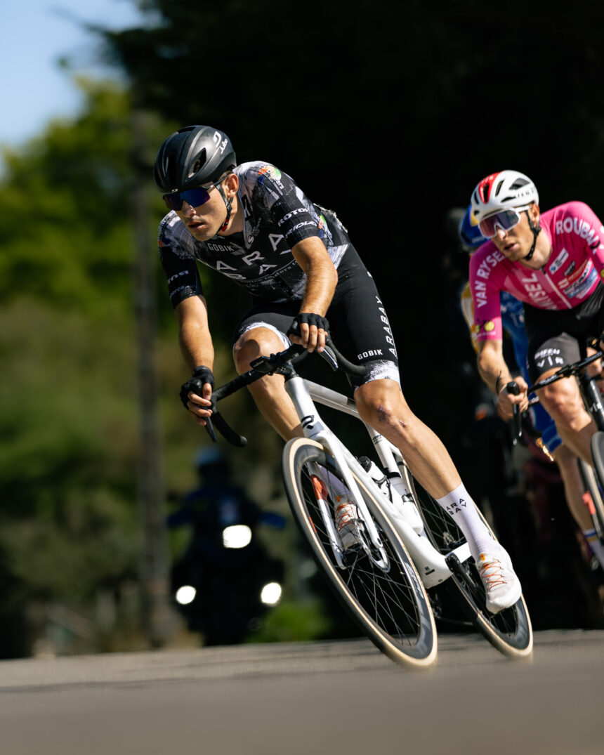 Joan Albert Riera, durante la disputa de la etapa. Foto: Jade Photo