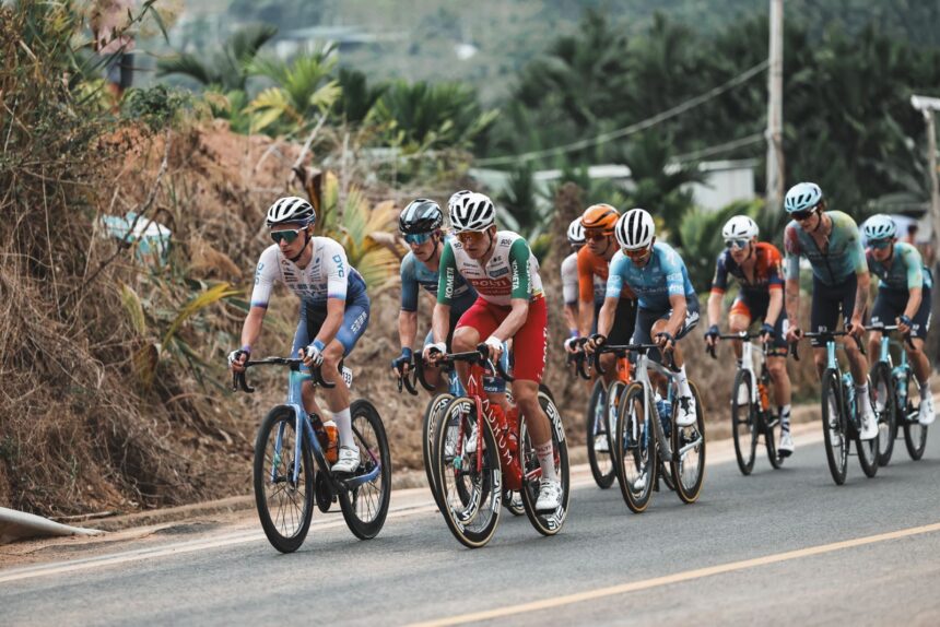 El Pelotón Gómez en la fuga y Sevilla sexto, la actuación del Polti VisitMalta en la penúltima etapa de Hainan Germán Gómez Team Polti VisitMalta