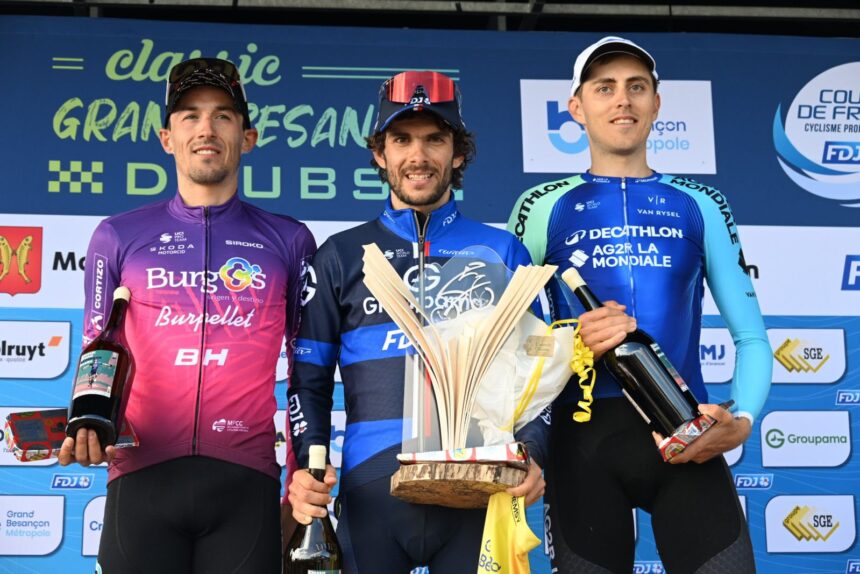 El Pelotón Segunda plaza de José Manuel Díaz (Burgos Burpellet BH) en la Classic Grand Besançon Doubs José Díaz Gallego Burgos Burpellet BH Clásica Besançon