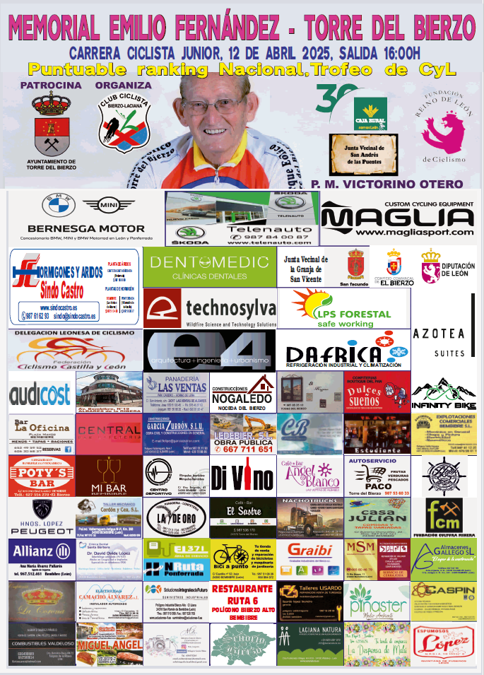 Cartel Memorial Emilio Fernandez Torre del Bierzo 2025