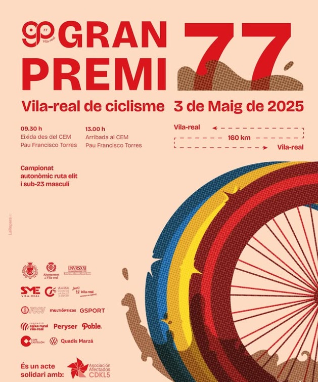 cartel del GP Vila-real 2025 - Cto Comunidad Valenciana 2025