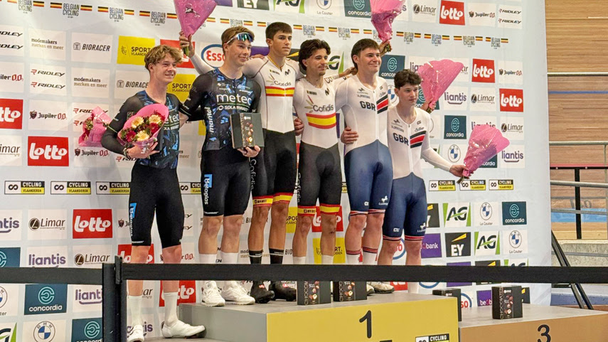 Álvaro Navas y Joan Roca Madison Belgian Track