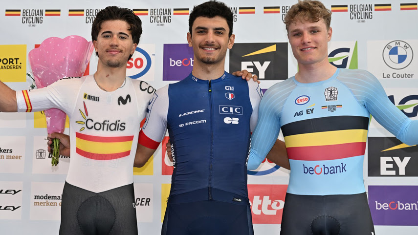 El Pelotón Álvaro Navas sube al podio en el Belgian Track Meeting de Gante Álvaro Navas Belgian Track Meeting Gante