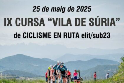 Cartel de la IX Cursa Vila de Súria - Grans Clàssiques catalanas 2025