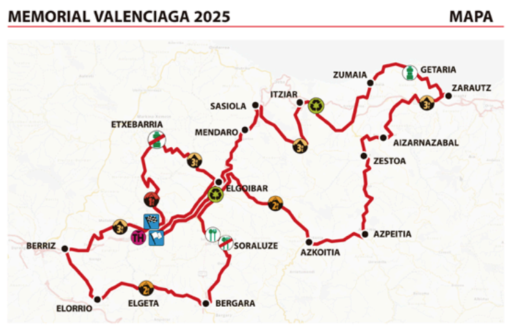 Mapa Memorial Valenciaga 2025