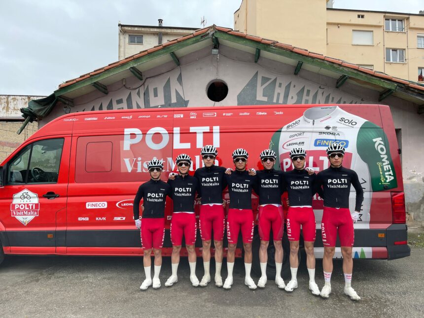 El Pelotón Las caídas lastran al Team Polti VisitMalta en la Vuelta a la Montaña Central Polti VisitMalta Montaña Central