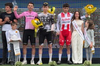 Podio del GP Ódena 2025 con Fitó, Castellano y Domínguez (Foto: Ricard Fitò)