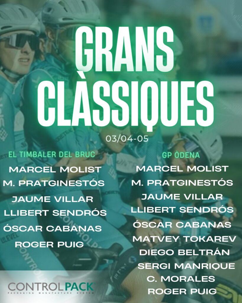 El Pelotón Competición en tres frentes para el Controlpack