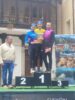 Podio de la Clásica Belmontina 2025 con doblete de La20Veinte (Foto: Fabio López - Ciclismo El Pelotón)