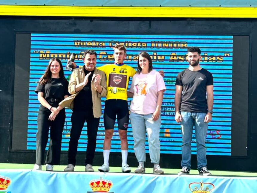 Noval se llevó la Vuelta a la Montaña Central de Asturias Junior 2025 (Foto: ciclismoasturiano.es)