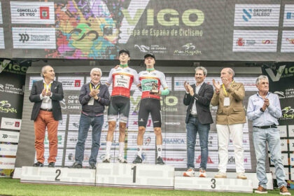 Pódium Copa de España 2025 Vigo César Pérez José María Martín