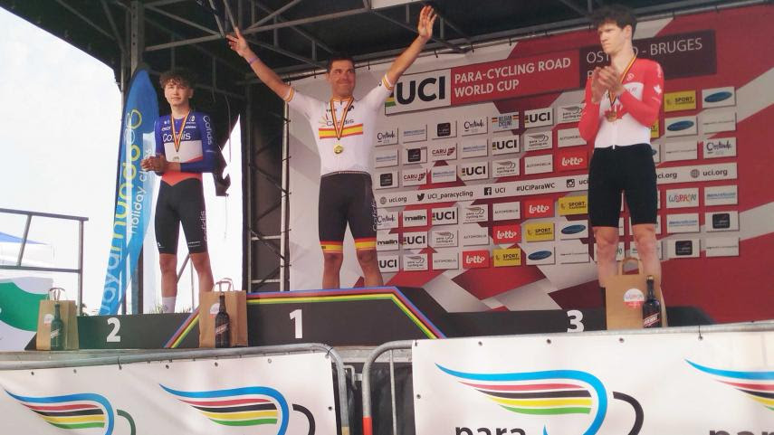 El Pelotón Eduardo Santas se hace con la medalla de oro en la CRI C3 de la Copa de las Naciones de Ostende RFEC Eduardo Santas Ostende Copa de las Naciones