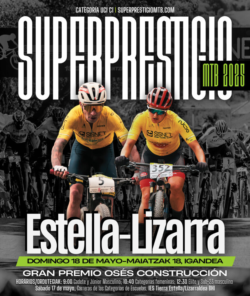 El Pelotón Estella-Lizarra lista para acoger el Superprestigio MTB 2025 Superprestigio MTB Estella 2025