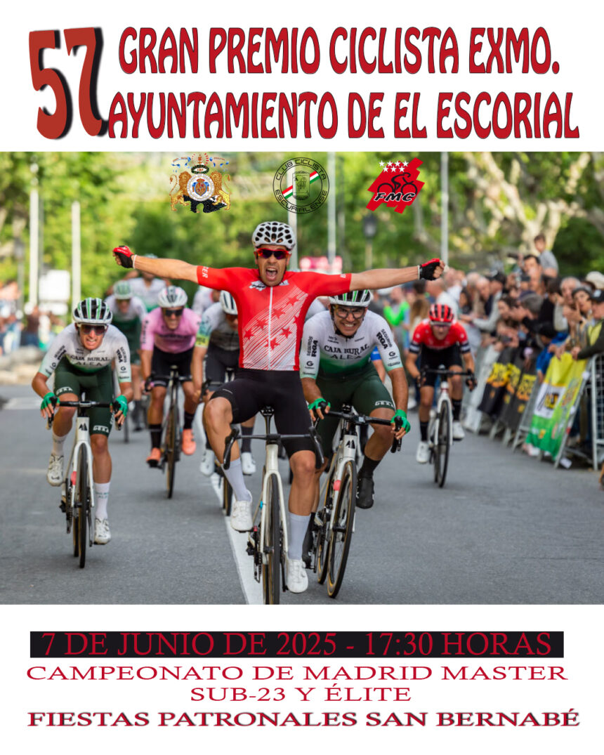 Cartel GP Ayuntamiento El Escorial 2025 Campeonato Madrid