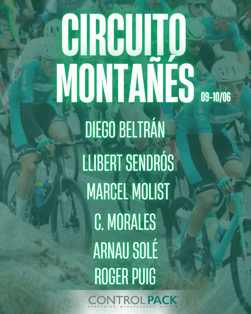 El Pelotón Test de nivel en el Circuito Montañés para el Controlpack Test de nivel en el Circuito Montañés para el Controlpack