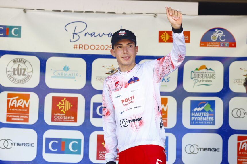 El Pelotón Piganzoli (Polti VisitMalta), segundo en la etapa reina de Rout d'Occitanie Davide Piganzoli Polti VisitMalta Route d'Occitanie