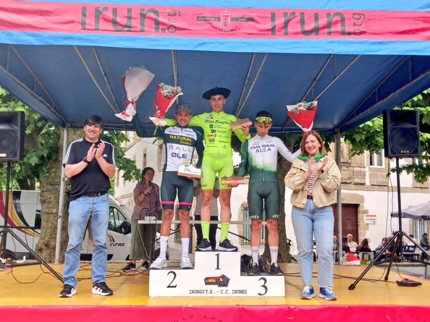 Podio de la prueba de San Pedro de Irún - Torneo Euskaldun 2025 (Foto: @Mertxe_Beriain)