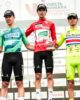 Podio final de la LXII Vuelta a Navarra 2025 con Ramos, Gómez y Granados (Foto: @VueltaNavarra_)