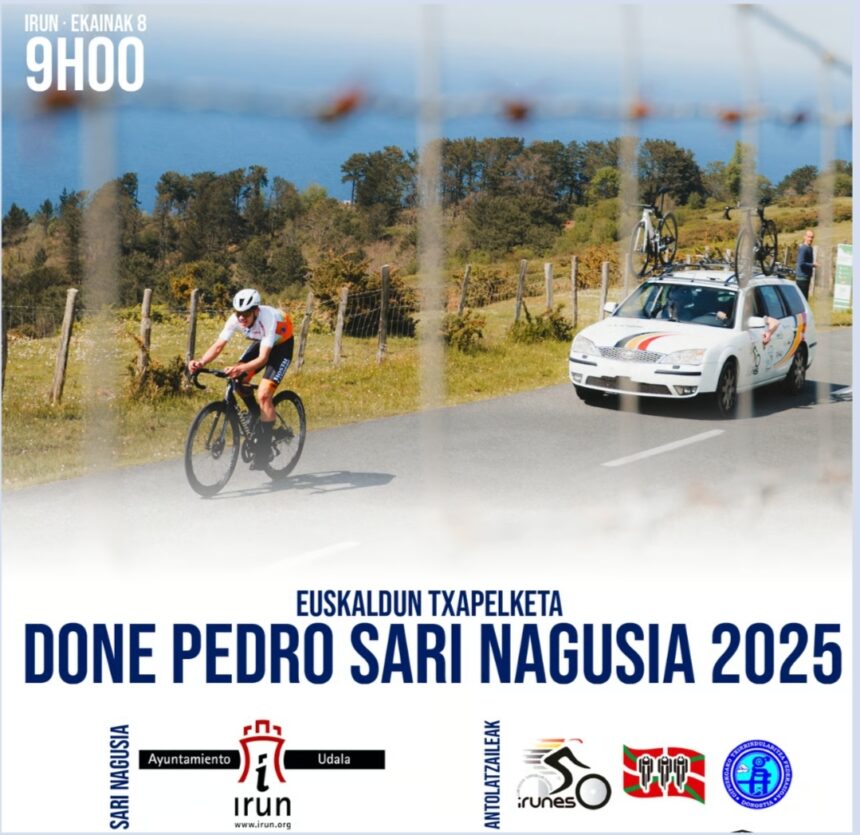 El Pelotón PREVIA | Irún empieza a bajar la trapa del Torneo Euskaldun con la decana del ciclismo amateur Cartel de la prueba de San Pedro de Irún de 2025